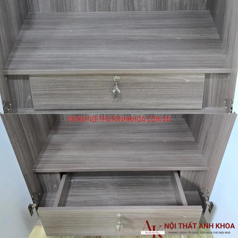 Tủ Áo Gỗ Công Nghiệp 3 Cánh Đẹp Hiện Đại Giá Rẻ