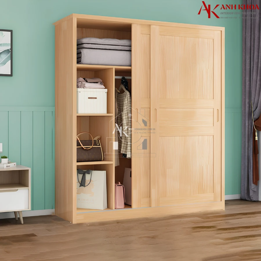 Tủ Áo Gỗ Tự Nhiên Thiết Kế Đa Năng Giá Tốt