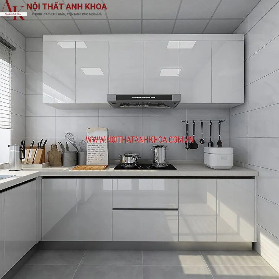 Tủ Bếp Acrylic Chữ I Đẹp Bền Sang Trọng