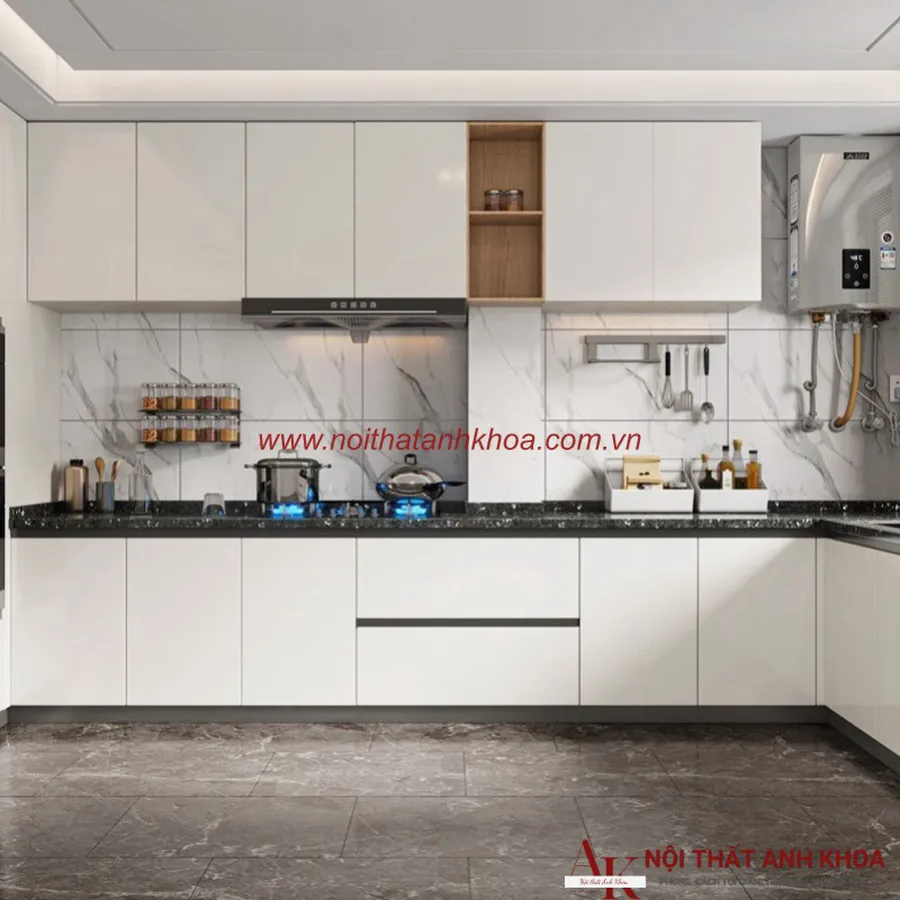 Tủ Bếp Gỗ Công Nghiệp MDF Cao Cấp Chống Ẩm Giá Tốt