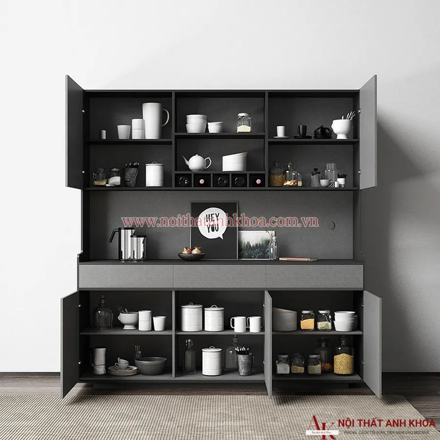 Tủ Bếp Mini Cho Phòng Trọ Gỗ Công Nghiệp Chống Ẩm