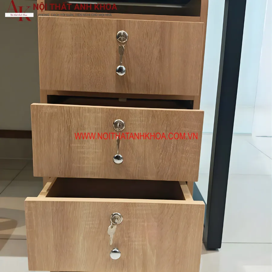 Tủ Đầu Giường Gỗ MDF Có Khoá Đẹp Đa Dạng Mẫu Mã