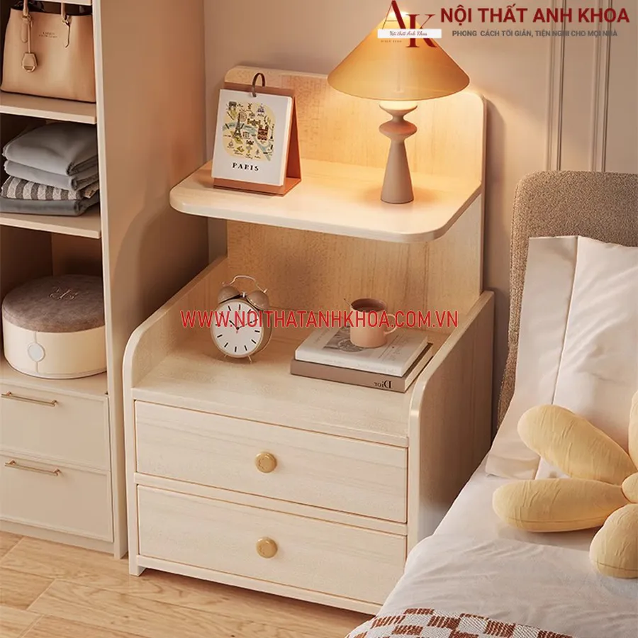 Tủ Đầu Giường Thông Minh Gỗ Công Nghiệp Đẹp Hiện Đại