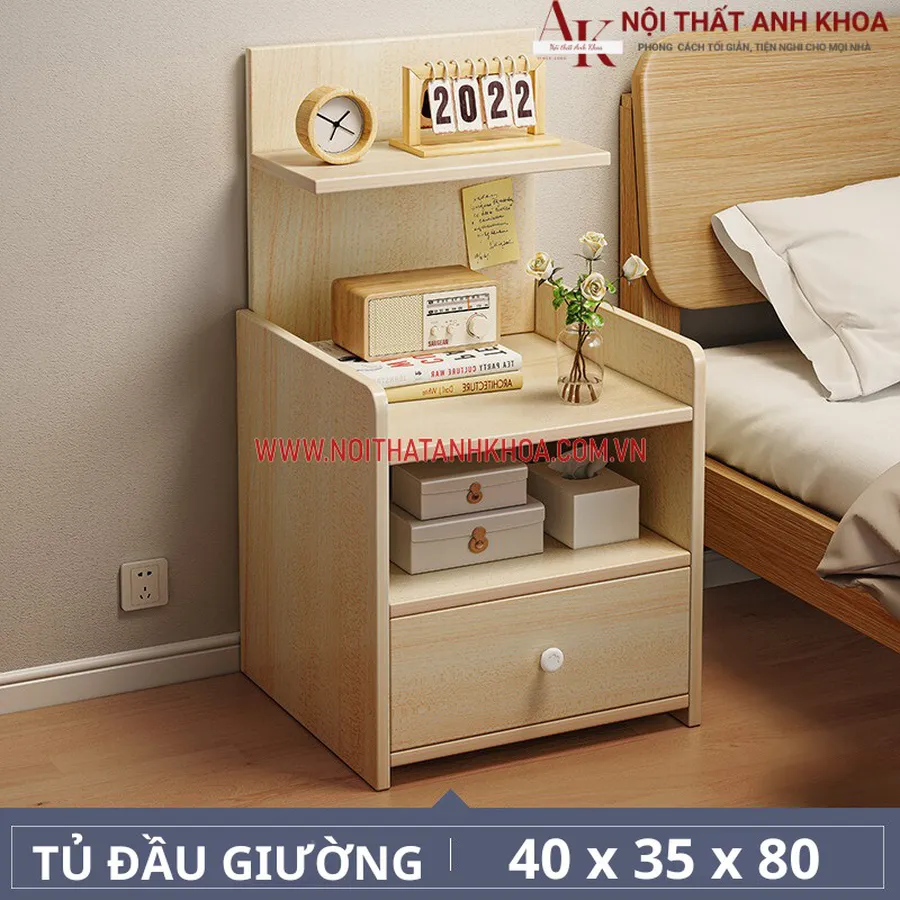 Tủ Đầu Giường Thông Minh Gỗ Công Nghiệp Đẹp Hiện Đại