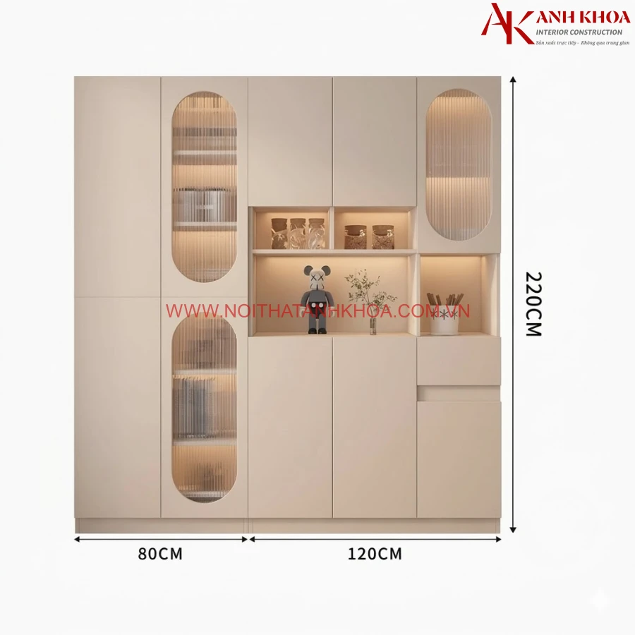 Tủ Để Đồ Phòng Bếp Gỗ Công Nghiệp Cao Cấp