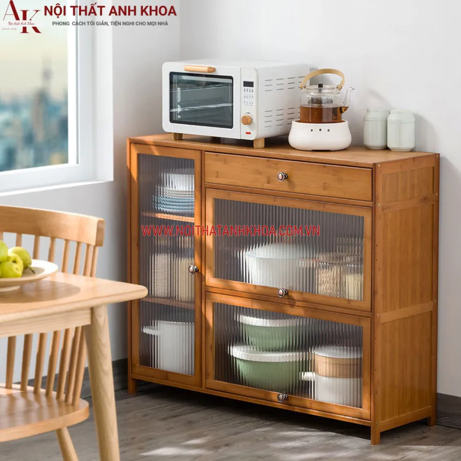 Tủ Đồ Khô Gỗ Tự Nhiên Nhỏ Gọn Hiện Đại