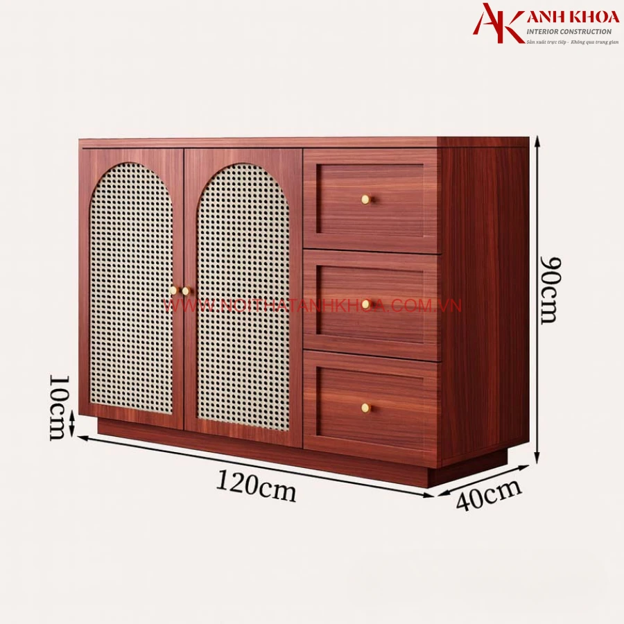 Tủ Đựng Chén Nhà Bếp Gỗ Công Nghiệp Đẹp Hiện Đại