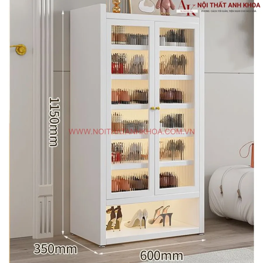 Tủ Đựng Giày Gỗ MDF Nhiều Ngăn Thông Minh