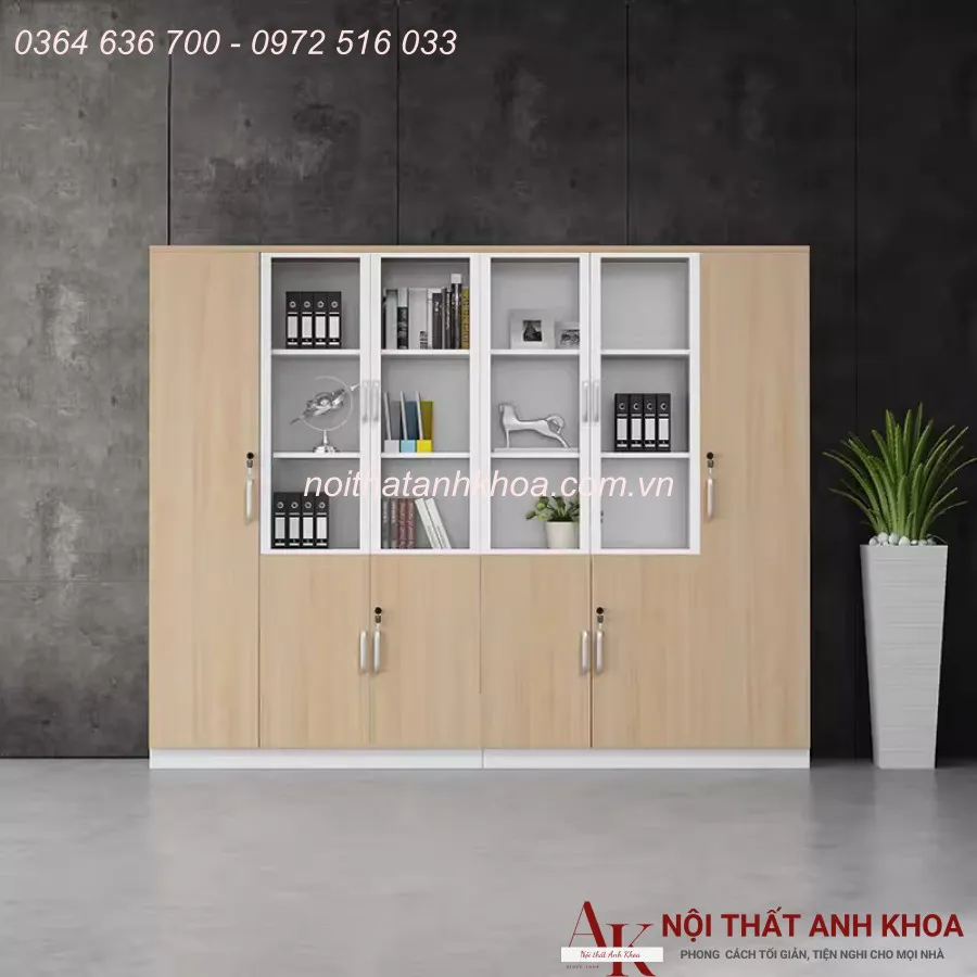 Tủ Hồ Sơ Văn Phòng Gỗ Công Nghiệp Giá Tốt
