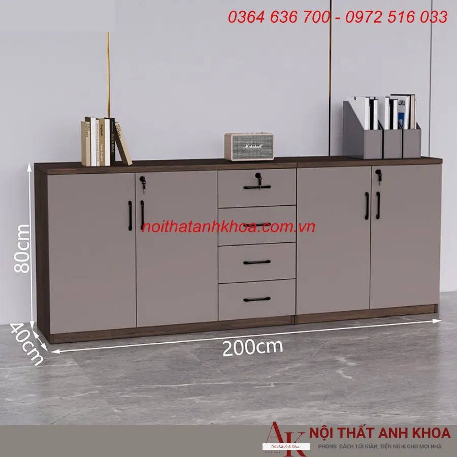 Tủ Đựng Hồ Sơ Văn Phòng Gỗ Công Nghiệp Giá Tốt