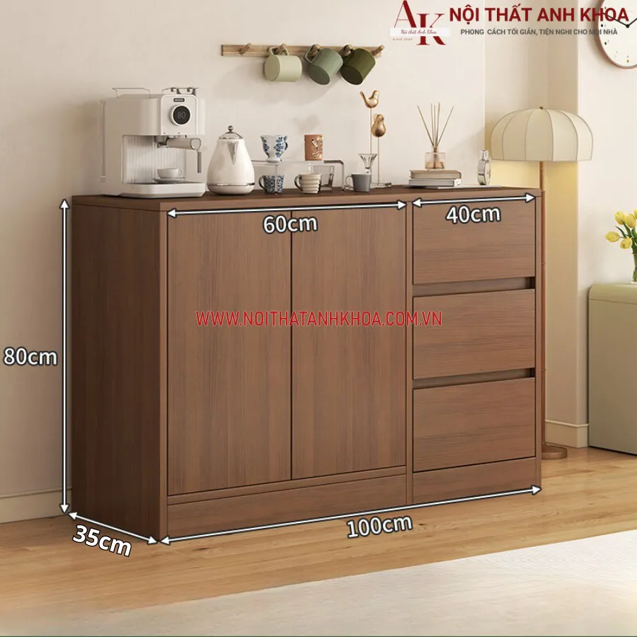 Tủ Đựng Máy Pha Cà Phê Gỗ MDF Cao Cấp