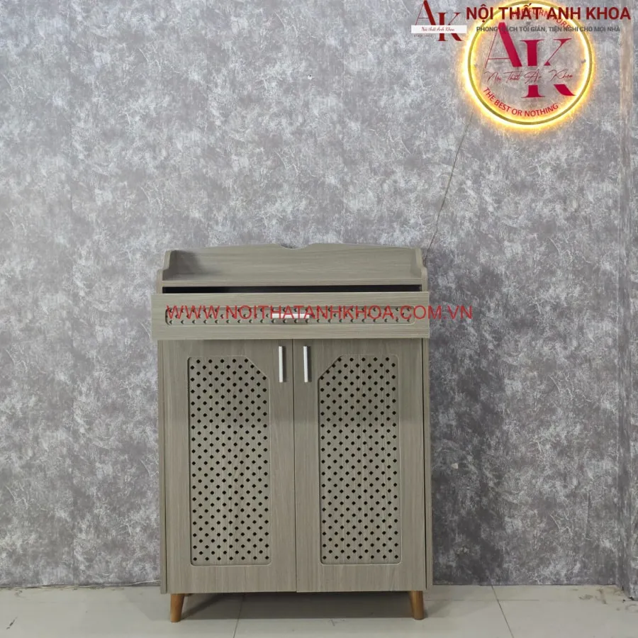 Tủ Giày 2 Cánh Gỗ Công Nghiệp Mẫu Mã Đẹp