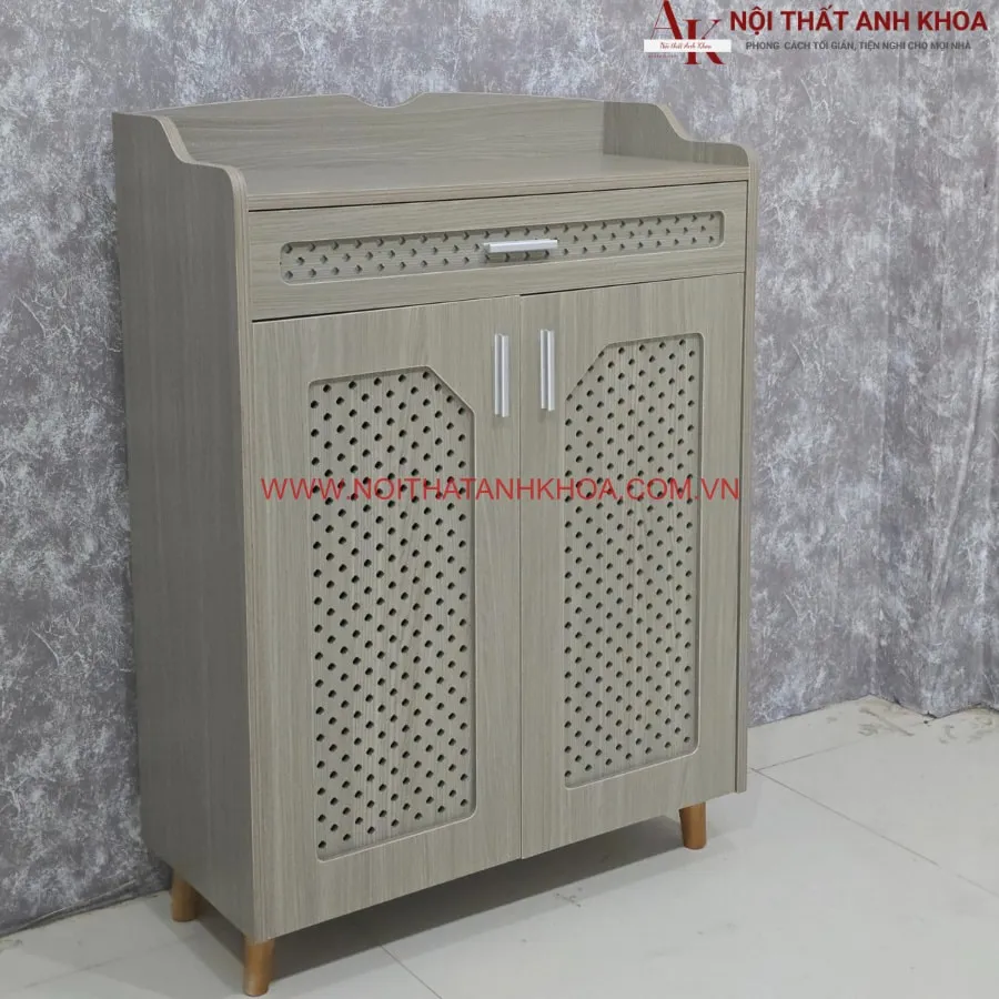 Tủ Giày 2 Cánh Gỗ Công Nghiệp Mẫu Mã Đẹp