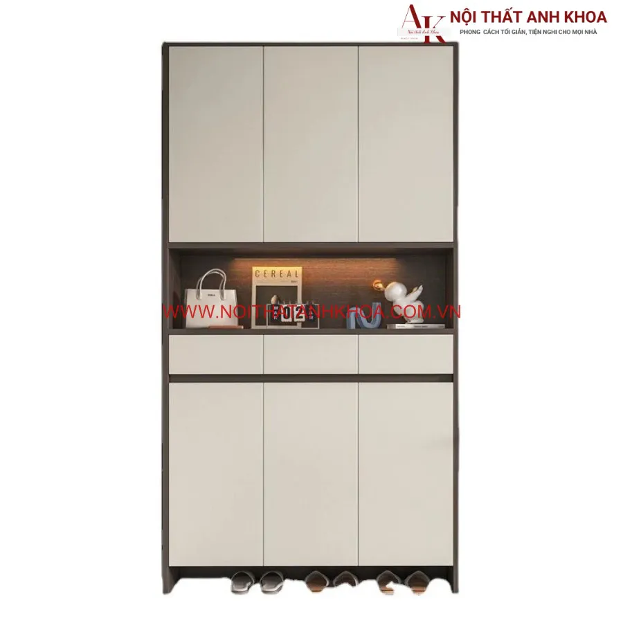 Tủ Giày 2 Tầng Gỗ Công Nghiệp Đa Năng Tiện Lợi