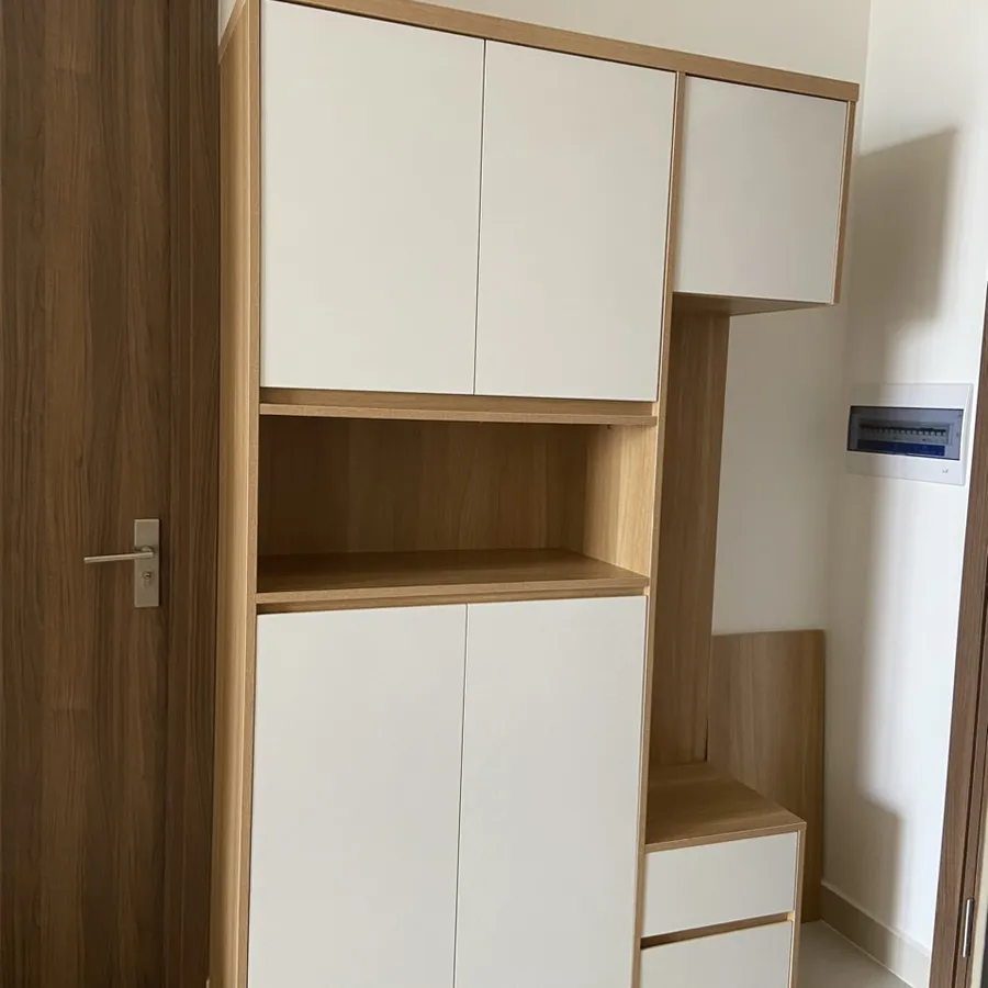 Tủ Giày Cao Kịch Trần Gỗ Công Nghiệp Màu Trắng Đẹp Giá Rẻ