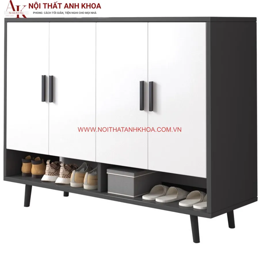 Tủ Giày Dép Gỗ Công Nghiệp Phối Màu Đẹp