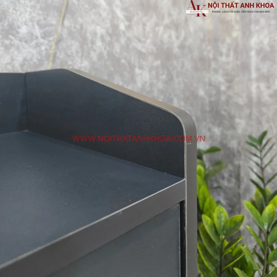 Tủ Giày Gỗ Công Nghiệp 2 Cánh Màu Xám Giá Rẻ