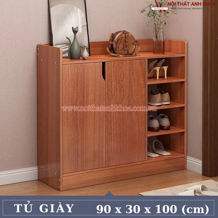 Tủ Giày Gỗ Công Nghiệp Đẹp, Hiện Đại, Giá Rẻ