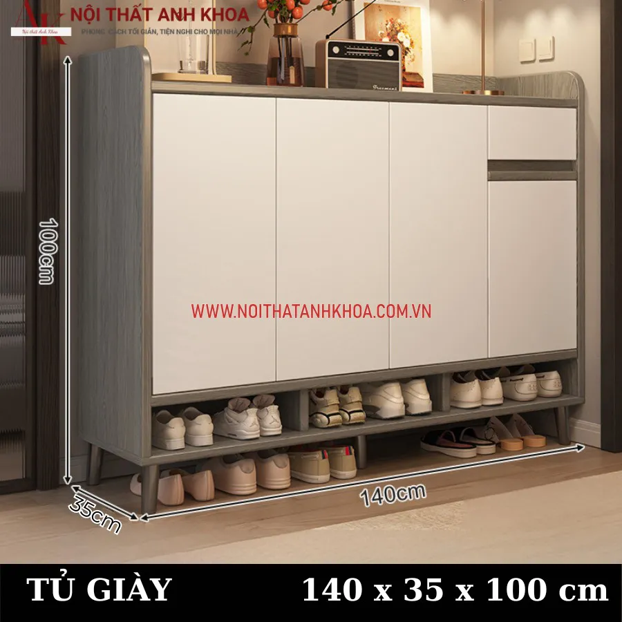 Tủ Giày Gỗ Công Nghiệp Giá Rẻ Mẫu Mã Đa Dạng