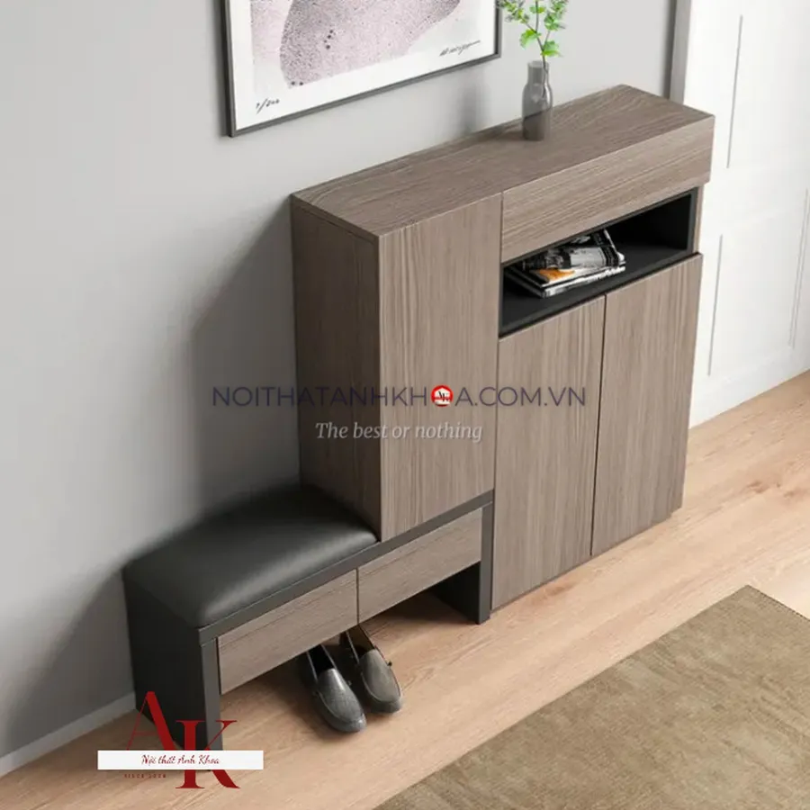 Tủ Giày Gỗ Công Nghiệp Mdf Phủ Melamine Thông Minh Tiện Lợi