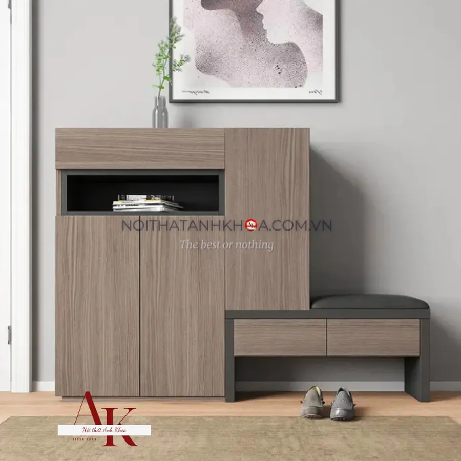 Tủ Giày Gỗ Công Nghiệp Mdf Phủ Melamine Thông Minh Tiện Lợi