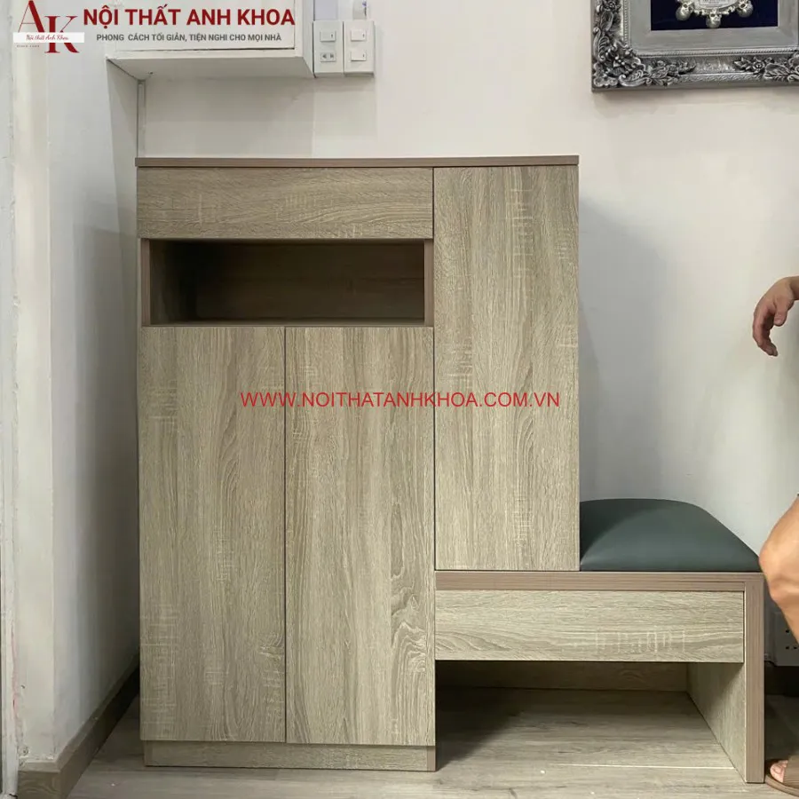 Tủ Giày Gỗ Công Nghiệp Mdf Phủ Melamine Thông Minh Tiện Lợi