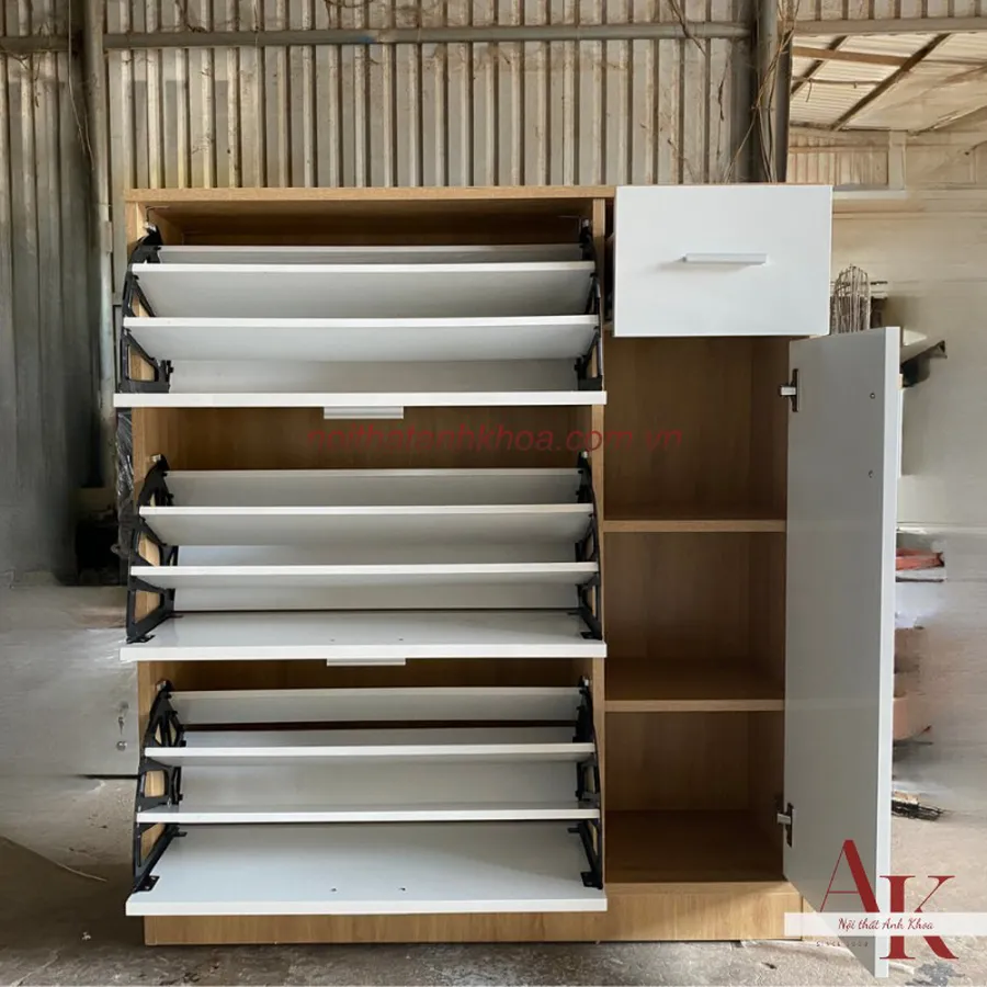 Tủ Giày Gỗ Công Nghiệp MDF Thông Minh Tiện Lợi