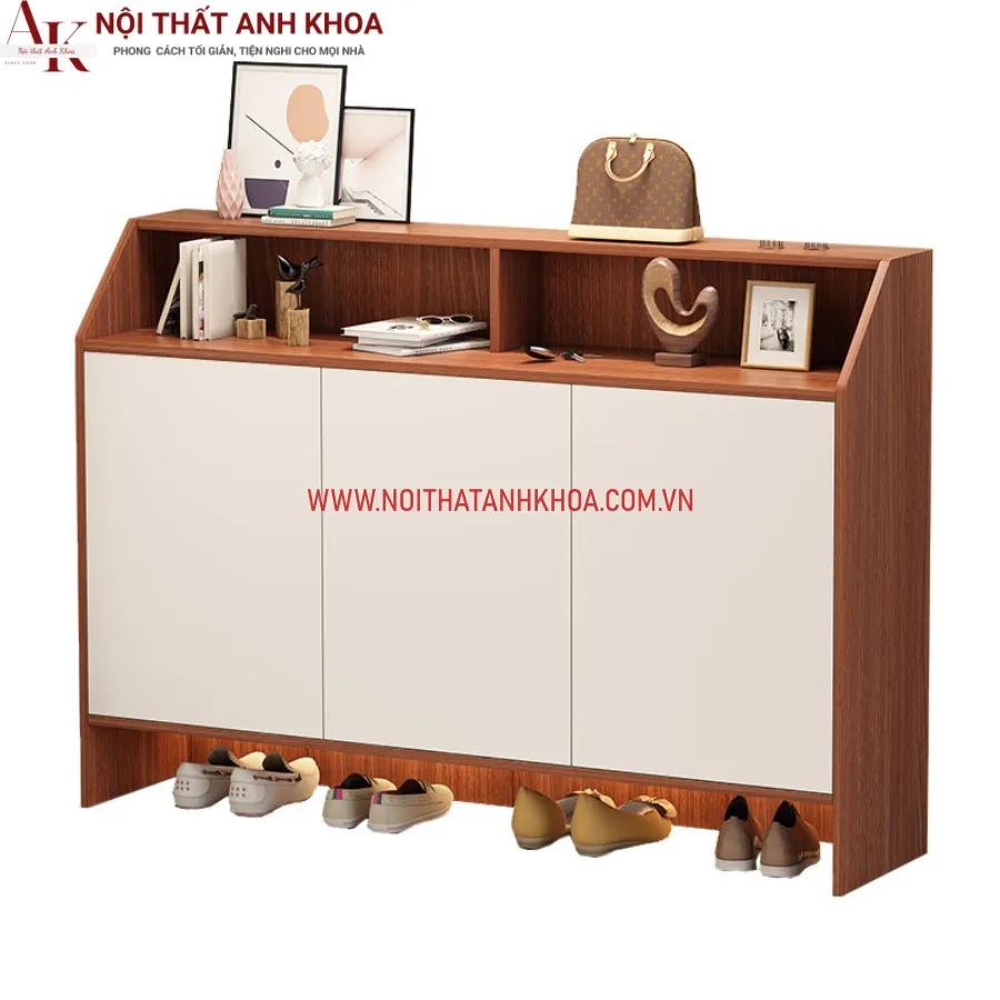 Tủ Giày Gỗ MDF 3 Cánh Chất Lượng Hiện Đại