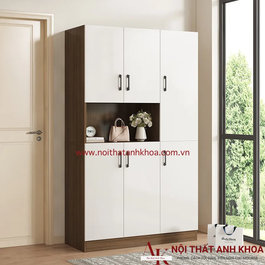 Tủ Giày Kịch Trần Gỗ MDF Đẹp Hiện Đại Giá Rẻ