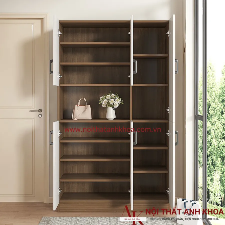 Tủ Giày Kịch Trần Gỗ MDF Đẹp Hiện Đại Giá Rẻ