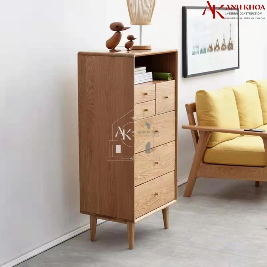 Tủ Gỗ Tự Nhiên Nhiều Ngăn Kéo Đẹp Hiện Đại