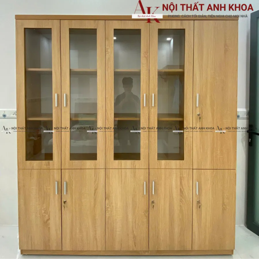 Tủ Hồ Sơ Gỗ MDF Thiết Kế Tiện Lợi Cho Văn Phòng Làm Việc