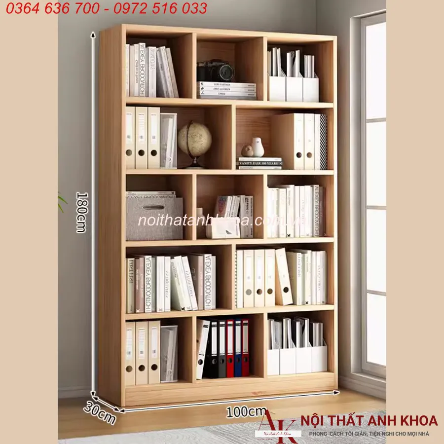 Tủ Hồ Sơ Văn Phòng Gỗ Công Nghiệp Màu Vàng Giá Tốt