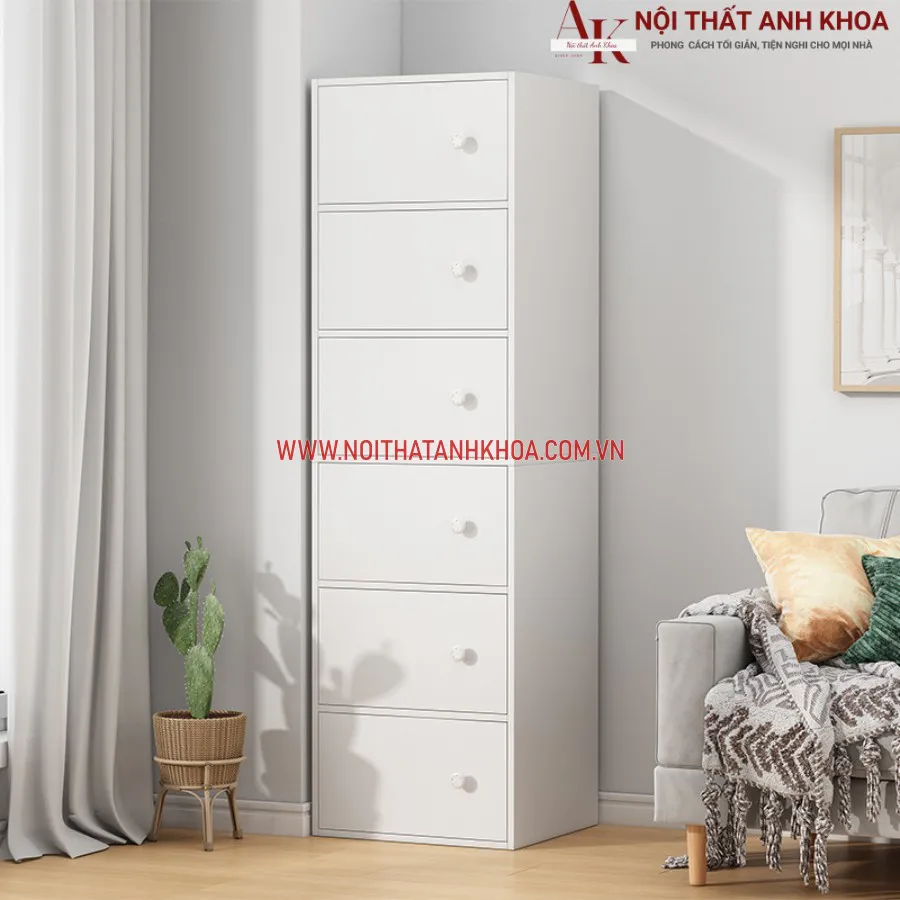 Kệ 6 Tầng Gỗ Công Nghiệp Cho Không Gian Nhỏ