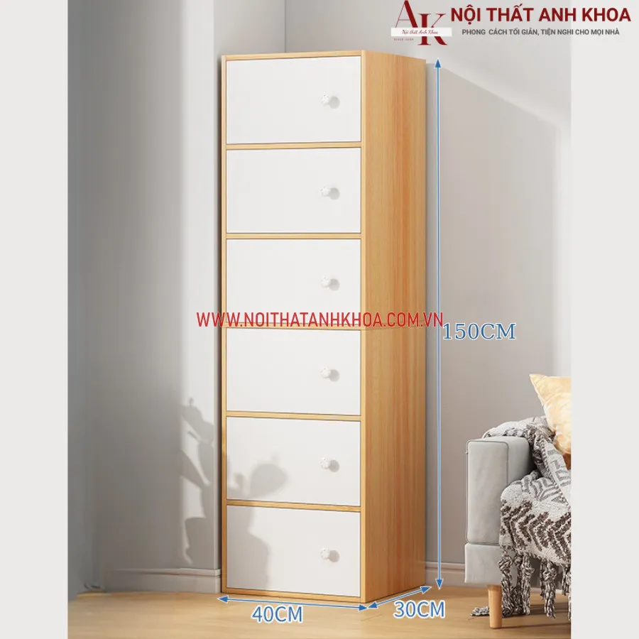 Kệ 6 Tầng Gỗ Công Nghiệp Cho Không Gian Nhỏ