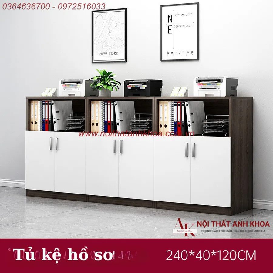 Tủ Kệ Gỗ MDF Nội Thất Văn Phòng Tiện Lợi Ngăn Nắp