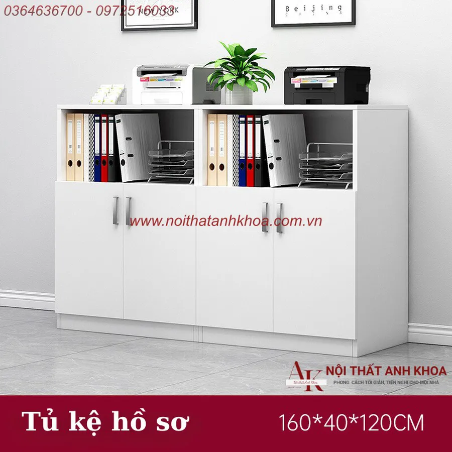Tủ Kệ Gỗ MDF Nội Thất Văn Phòng Tiện Lợi Ngăn Nắp