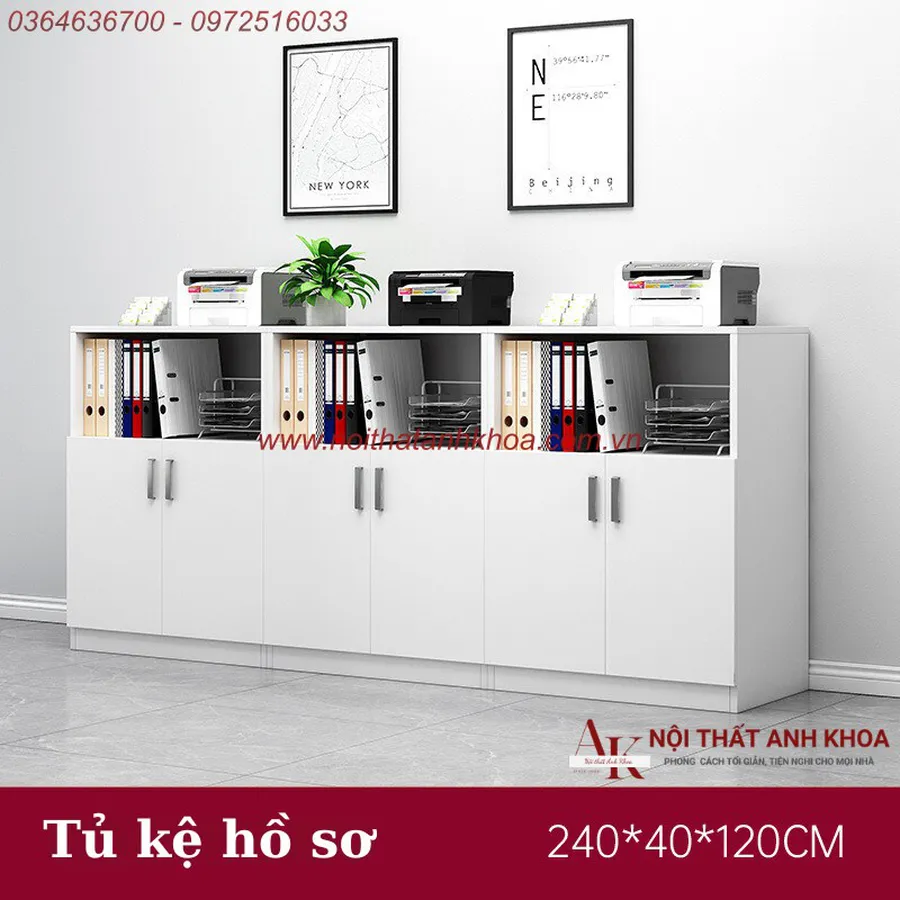 Tủ Kệ Gỗ MDF Nội Thất Văn Phòng Tiện Lợi Ngăn Nắp