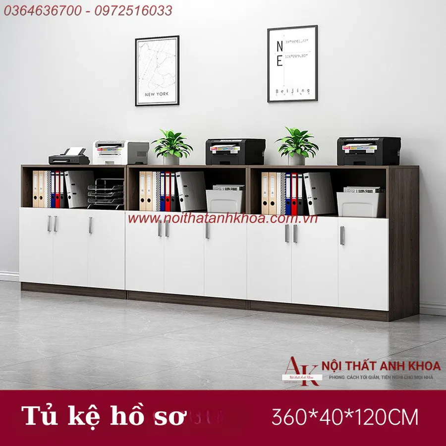 Tủ Kệ Gỗ MDF Nội Thất Văn Phòng Tiện Lợi Ngăn Nắp