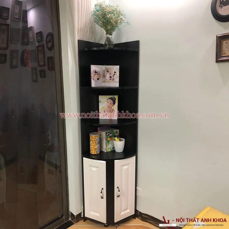 Tủ Kệ Góc Tường Gỗ Công Nghiệp MDF Cao Cấp