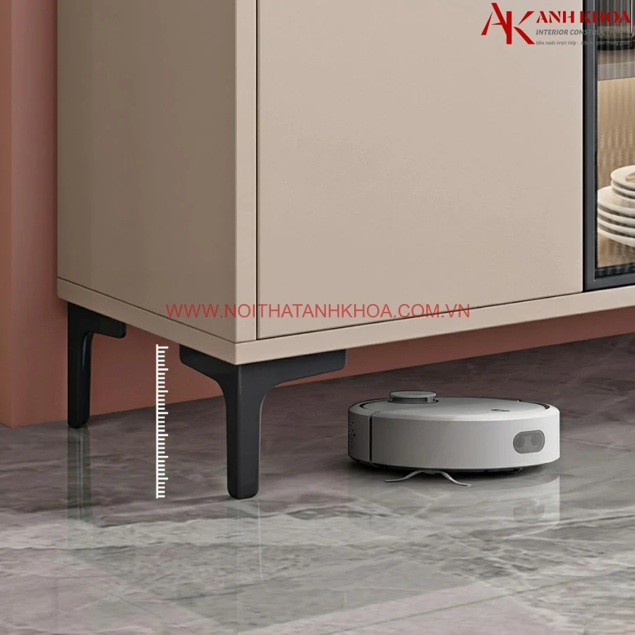 Tủ Kệ Nhà Bếp Cánh Kính Đẹp Hiện Đại