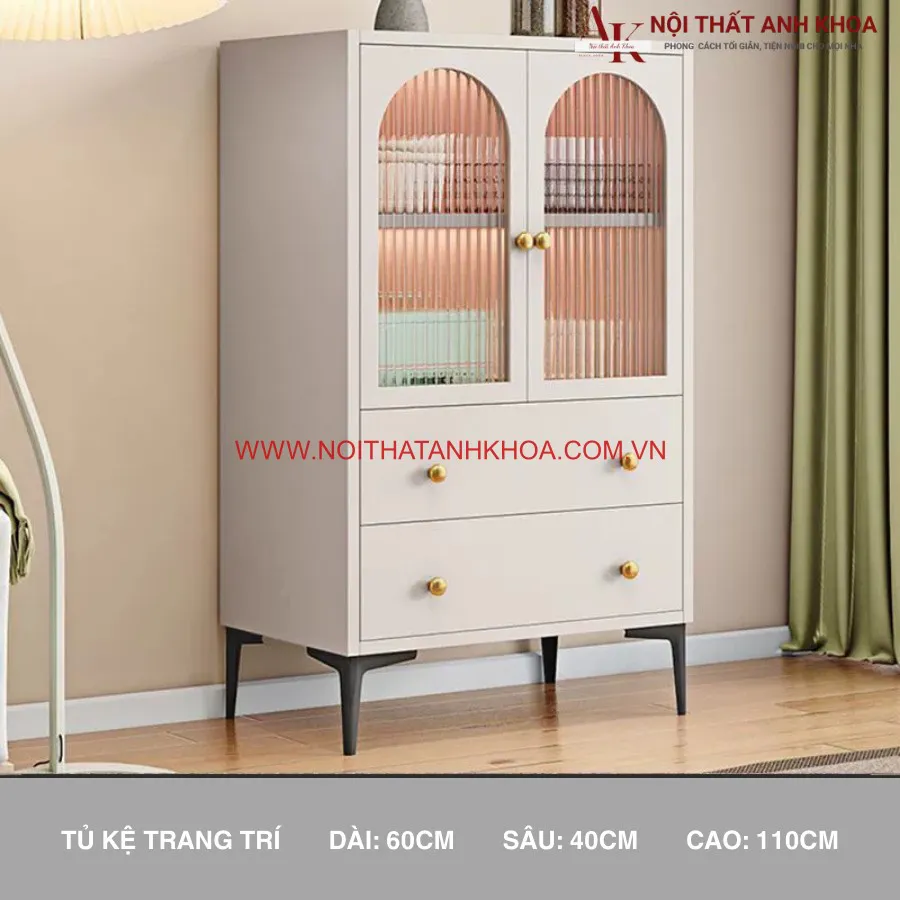 Tủ Kệ Trang Trí Mini Gỗ Công Nghiệp Đẹp Hiện Đại