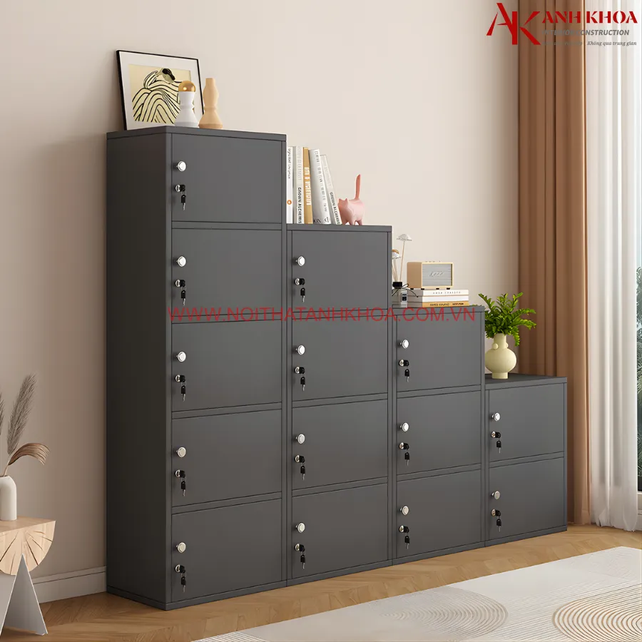 Tủ Locker Gỗ Công Nghiệp Cho Văn Phòng Đẹp Cao Cấp