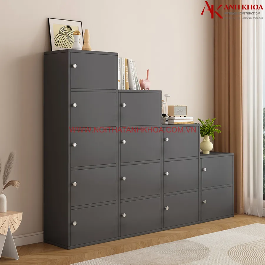 Tủ Locker Gỗ Công Nghiệp Cho Văn Phòng Đẹp Cao Cấp