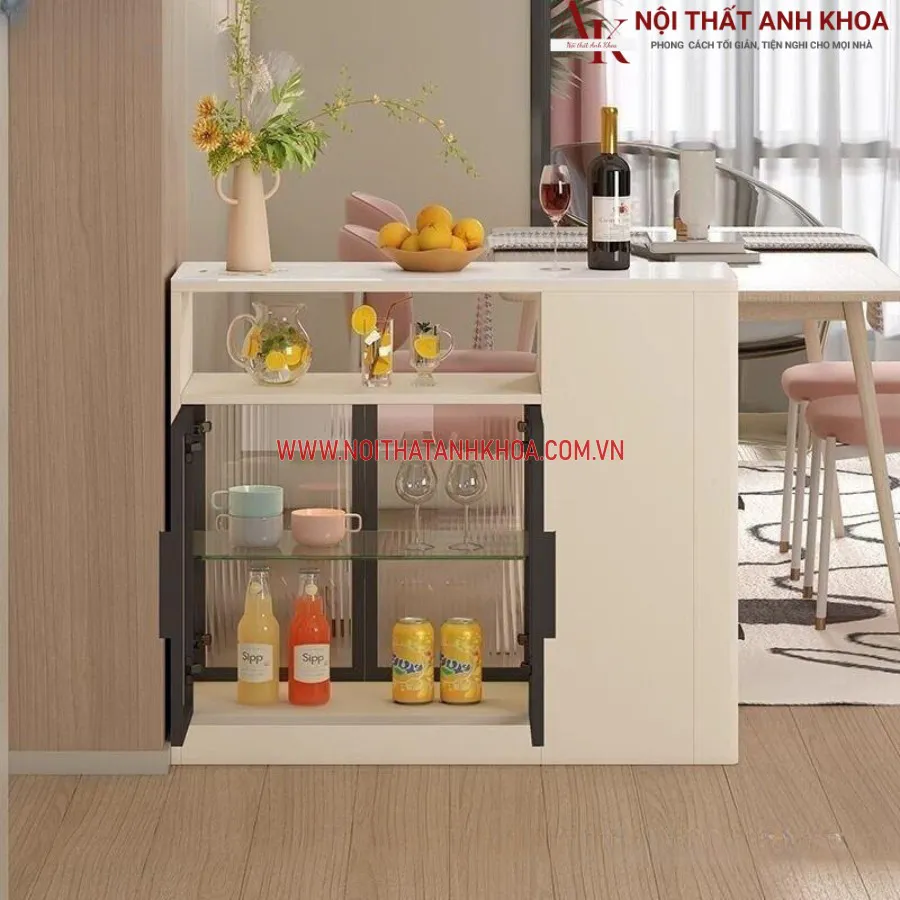 Tủ Ly Chén Bát Để Cạnh Nhà Bếp Thông Minh Sang Trọng