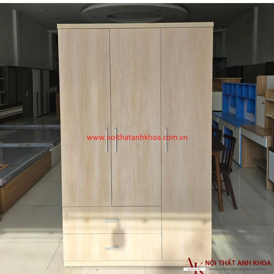 Tủ Quần Áo 1m2 Giá Rẻ Gỗ MDF