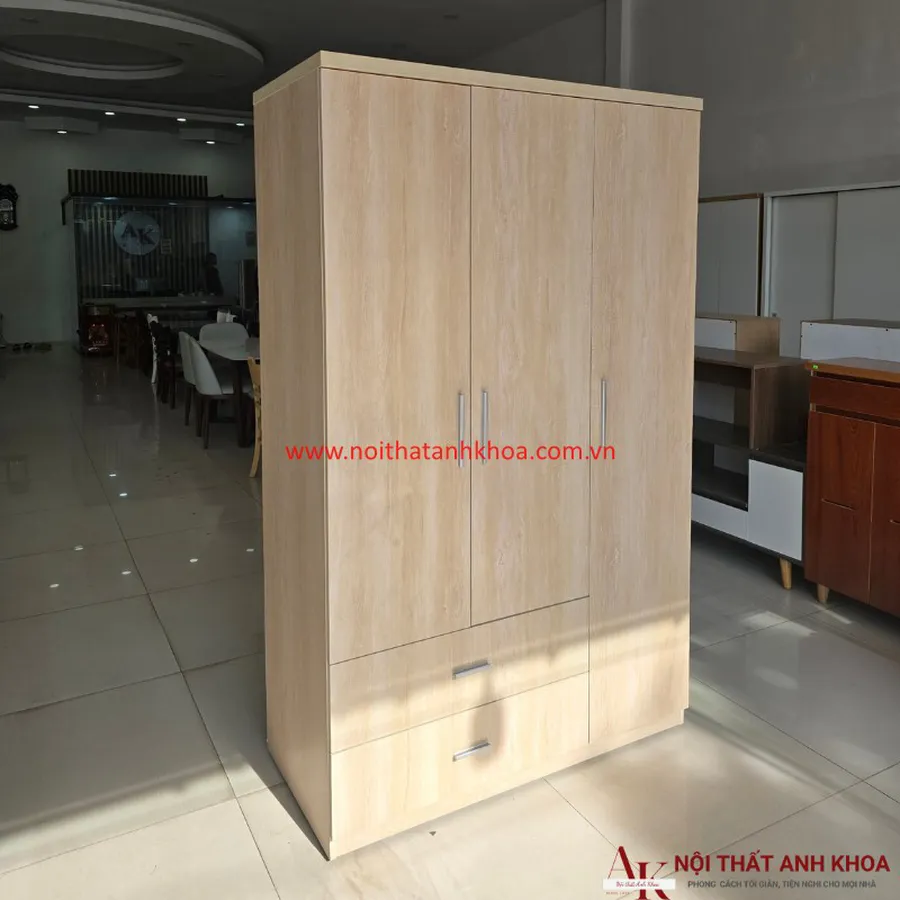 Tủ Quần Áo 1m2 Giá Rẻ Gỗ MDF