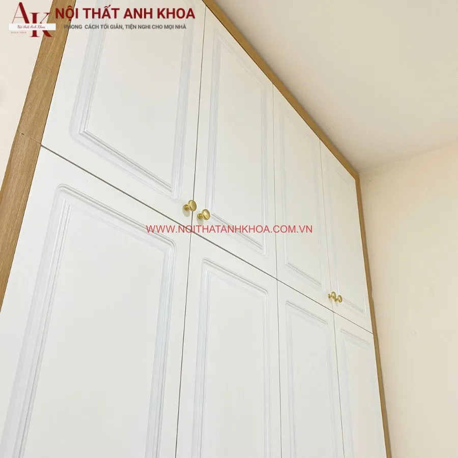 Tủ Quần Áo Âm Tường Kịch Trần Gỗ Công Nghiệp