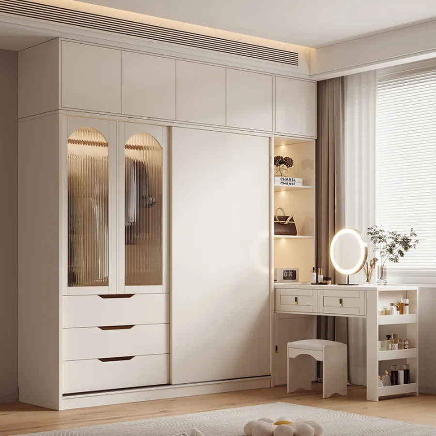 Tủ Quần Áo Cánh Kính Gỗ Công Nghiệp Đẹp Hiện Đại