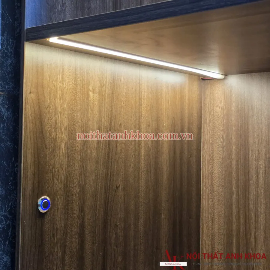 Tủ Quần Áo Cánh Kính Khung Gỗ MDF Có Led Đẹp Hiện Đại Giá Rẻ